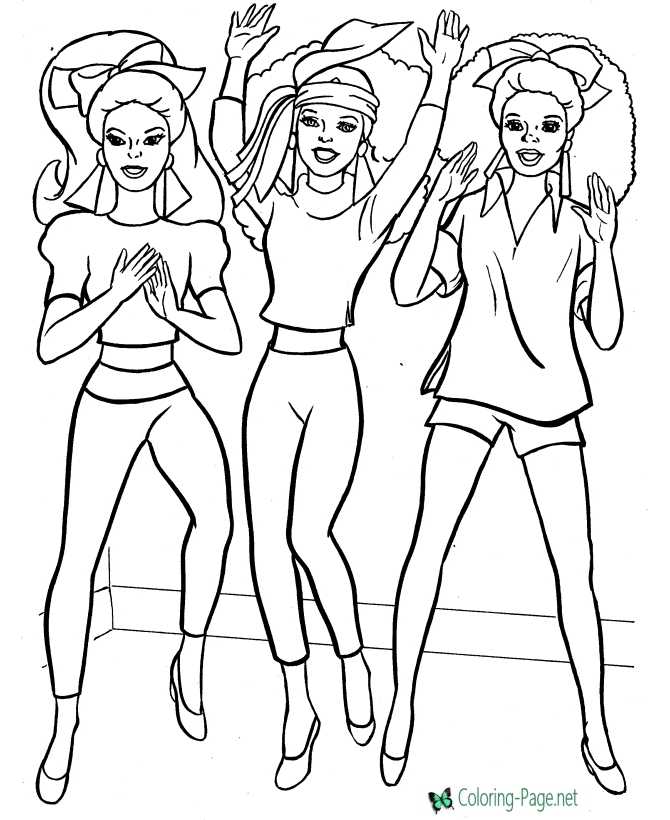 Rock stars coloring pages