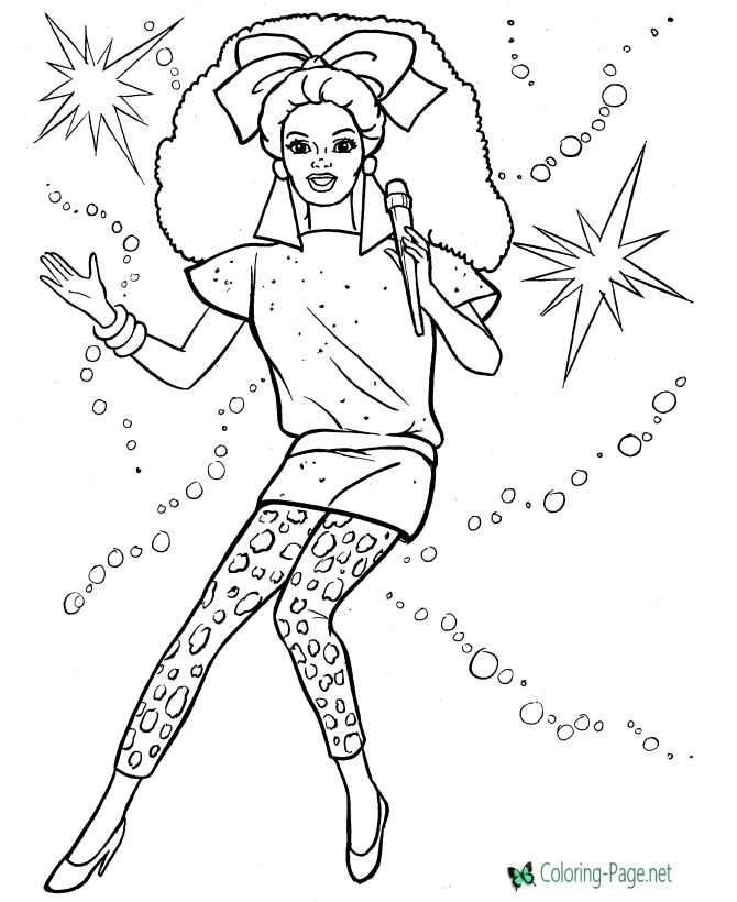 Rock stars coloring pages