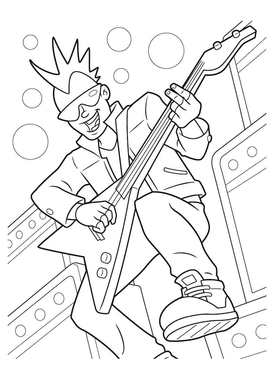 Rockstar coloring pages