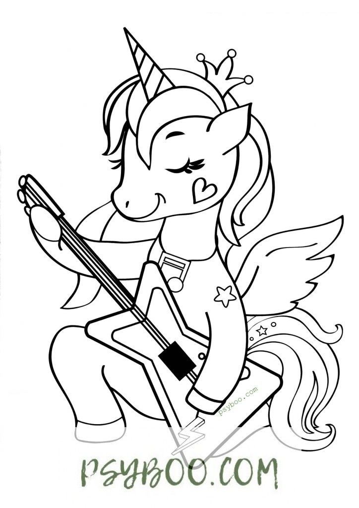 Unicorn rockstar coloring page download print for free unicorn coloring pages coloring pages free coloring pages