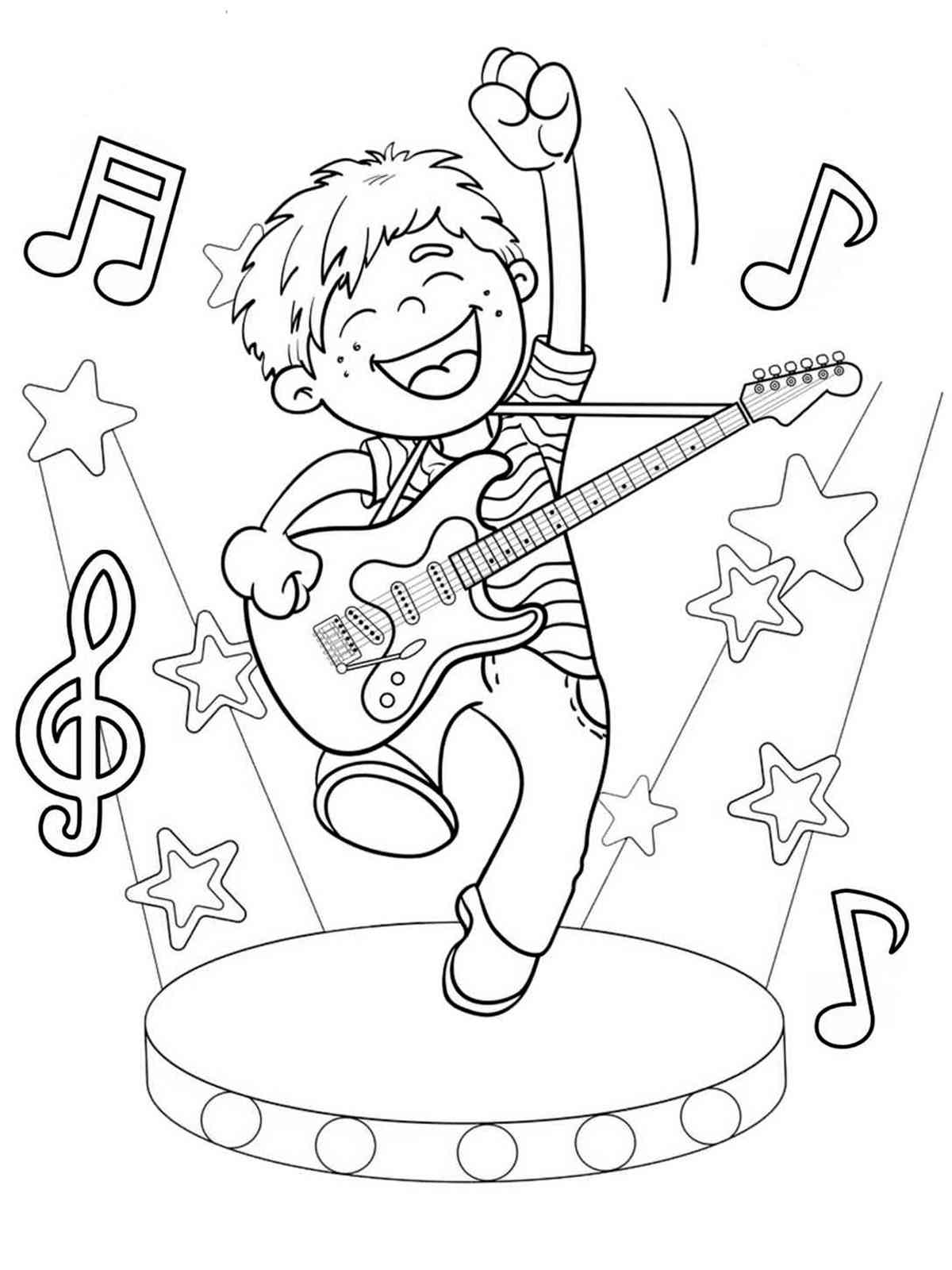 Rockstar coloring pages