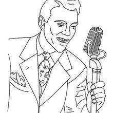 Rock star coloring pages