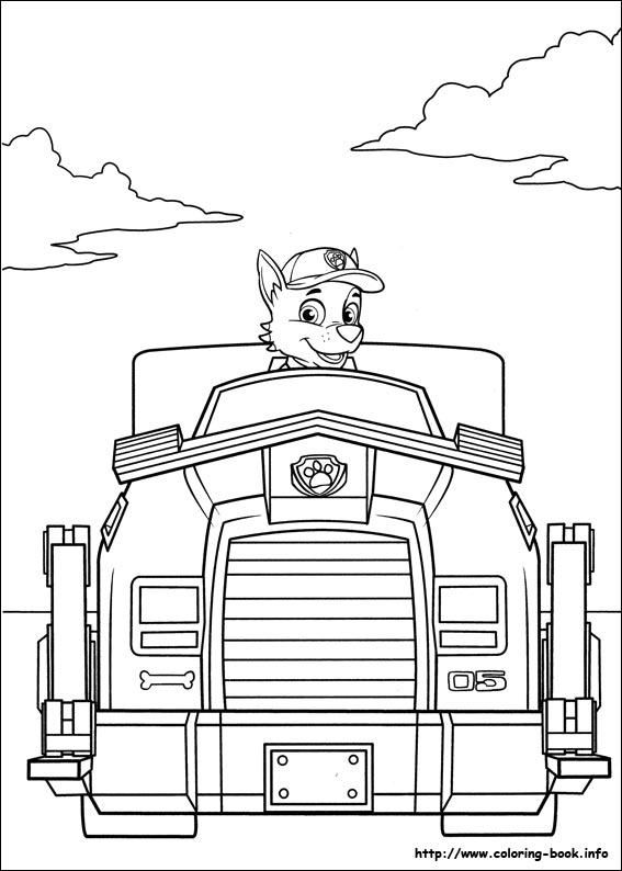 Paw patrol coloring picture