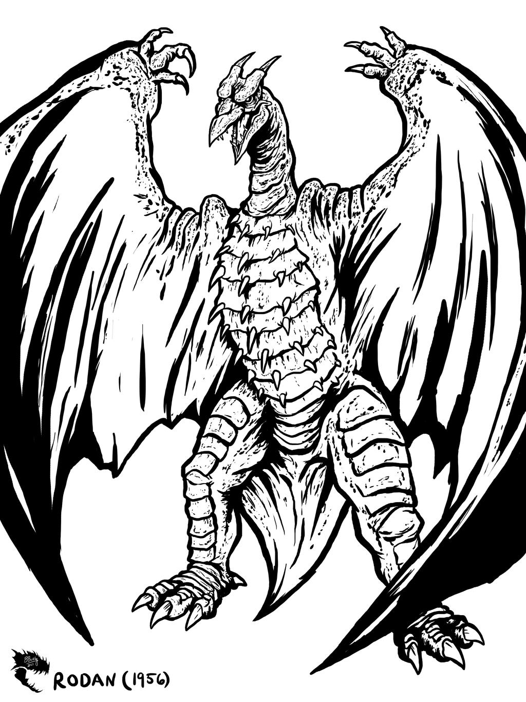 Rodan by wretchedspawn on