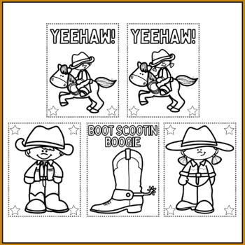 Western rodeo coloring pages