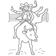 Top free printabe cowboy coloring pages online