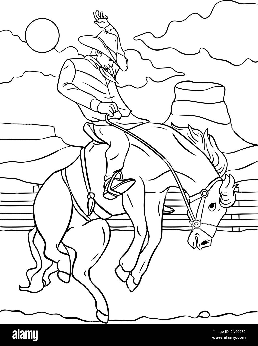 Horse for coloring hi