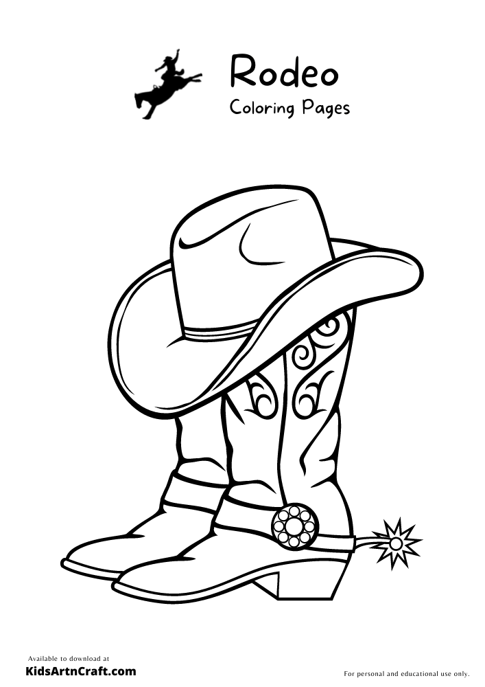 Rodeo coloring pages for kids â free printables