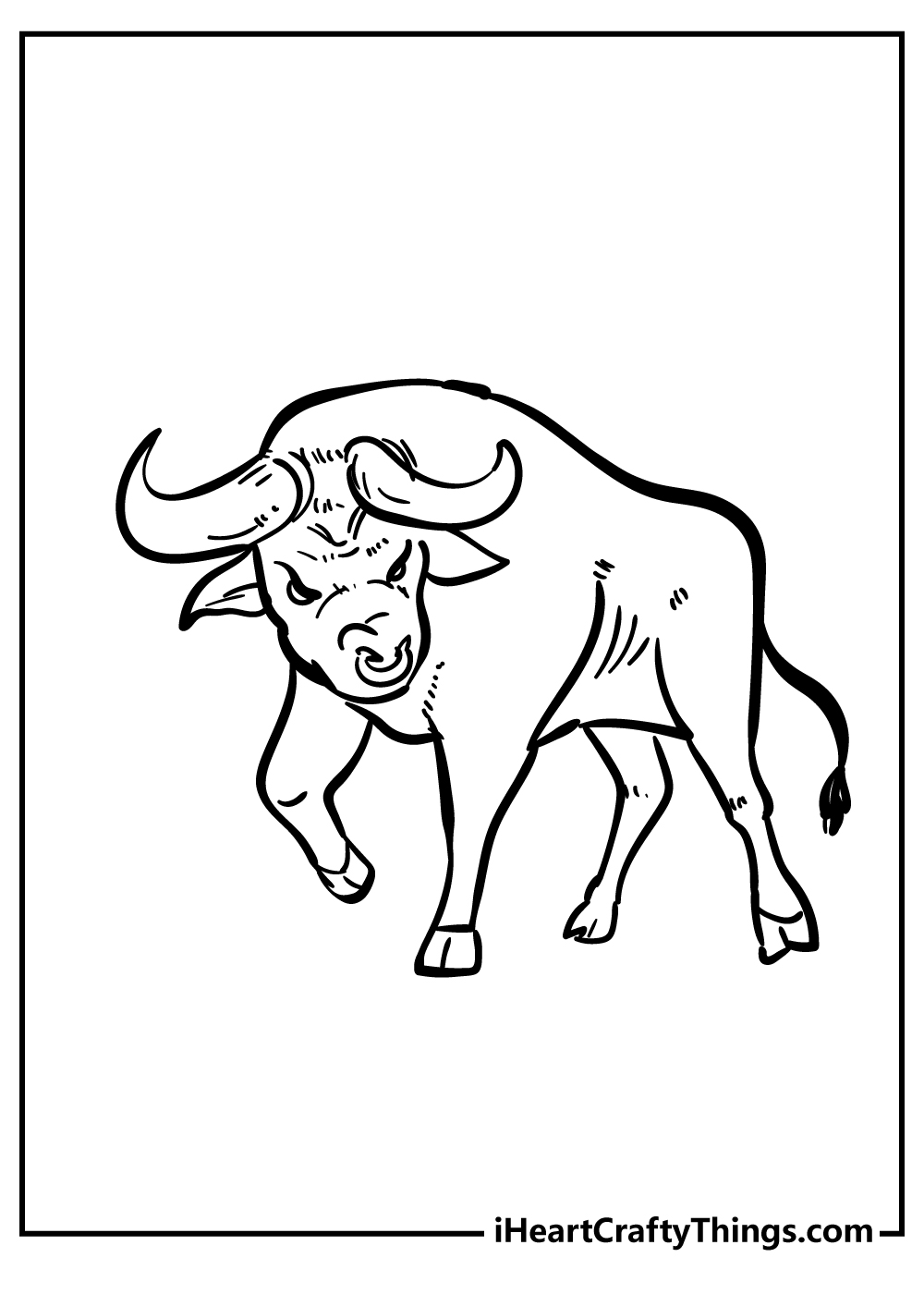 Bull coloring pages free printables