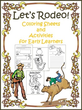 Rodeo coloring sheets and activities for early learners tpt