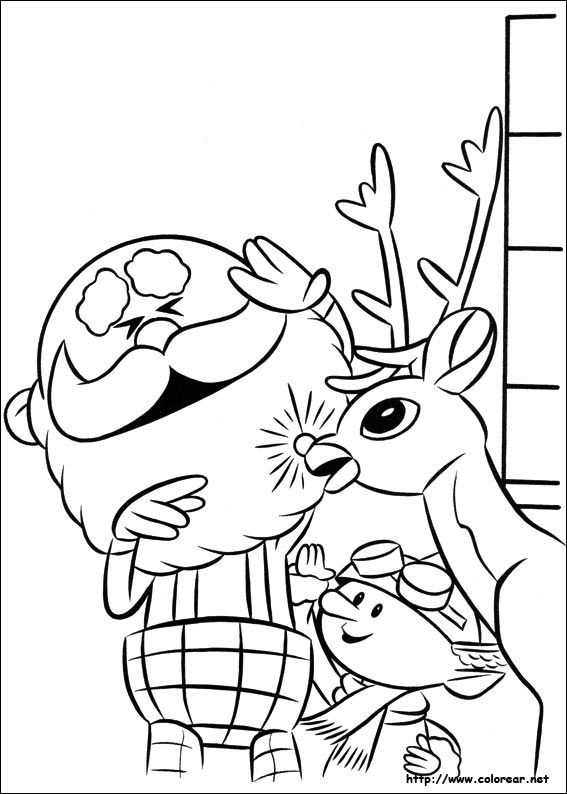 Printable coloring pages rudolph coloring pages santa coloring pages cartoon coloring pages