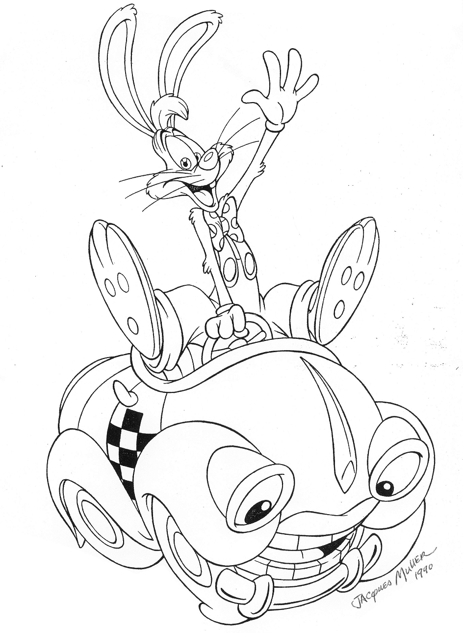 Who framed roger rabbit coloring pages printable for free download