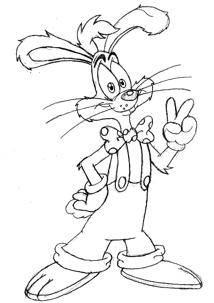 Roger rabbit coloring pages