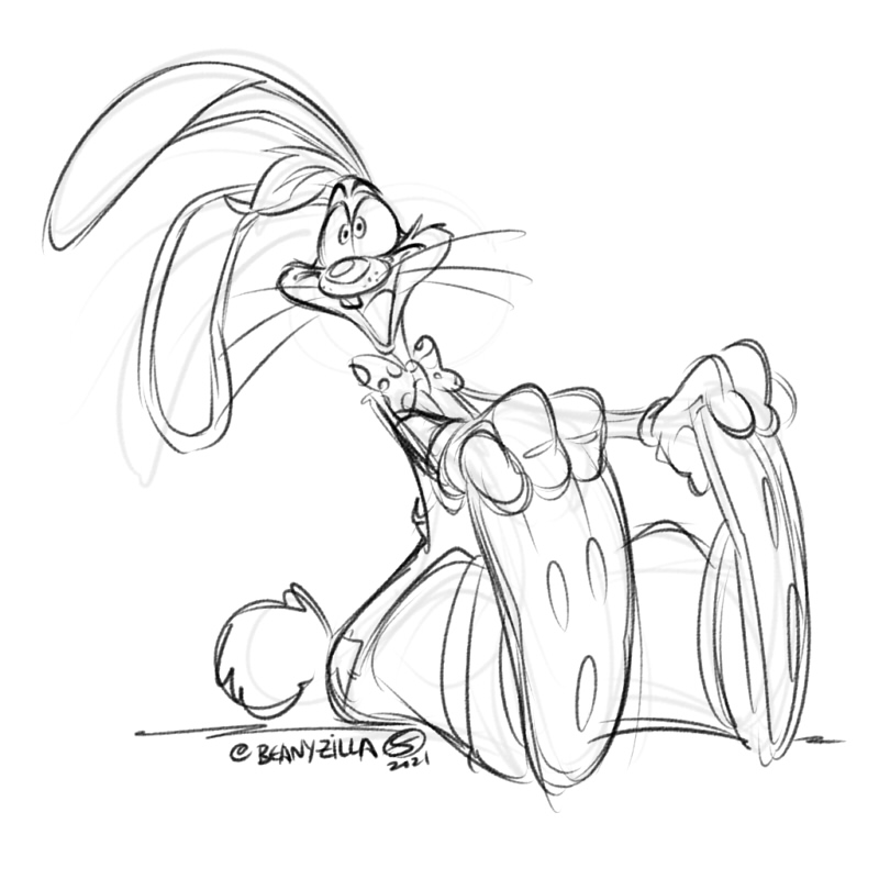 Roger rabbit doodle by zillabean on