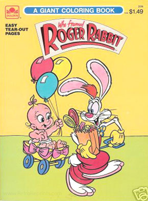 Who framed roger rabbit coloring book coloring books at retro reprints