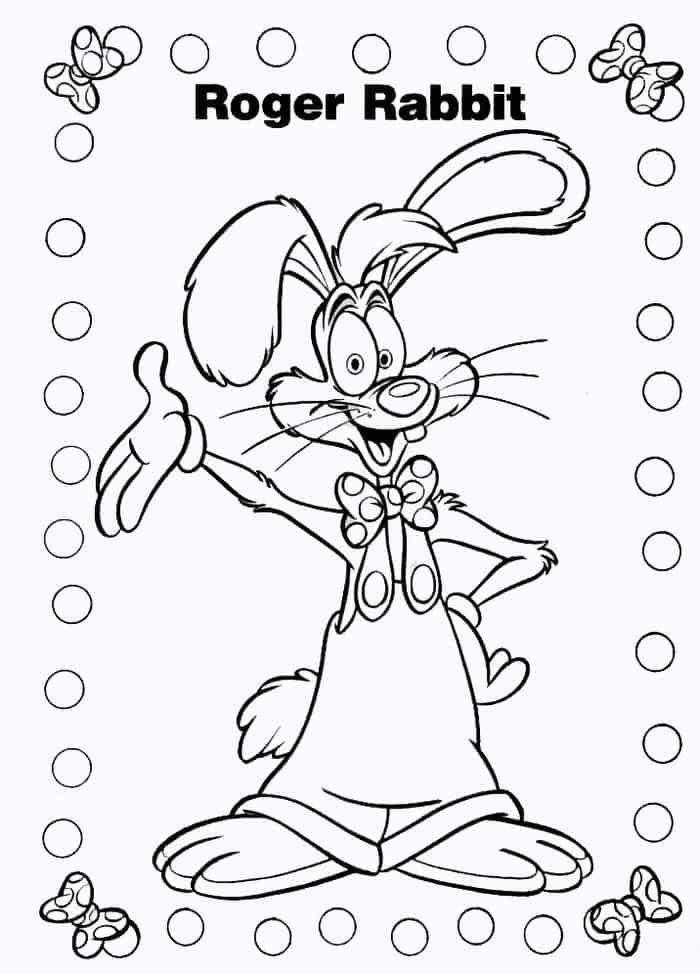 Roger rabbit coloring pages dog coloring page rabbit colors animal coloring pages