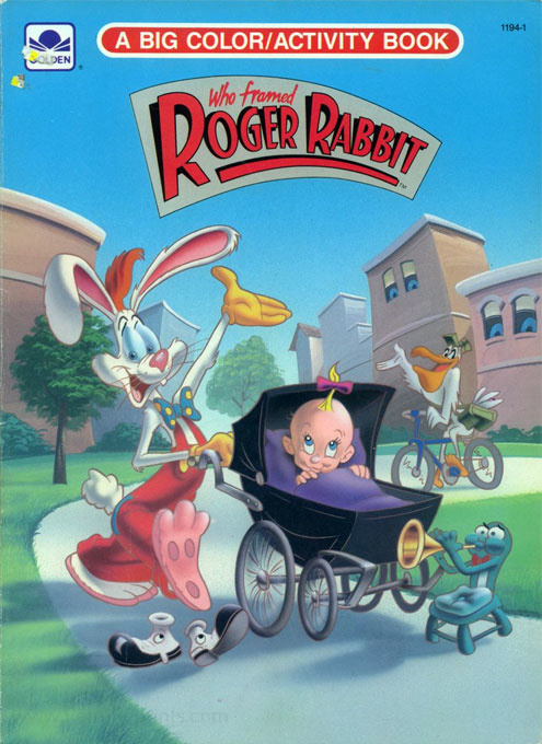 Who framed roger rabbit coloring and activity book coloring books at retro reprints