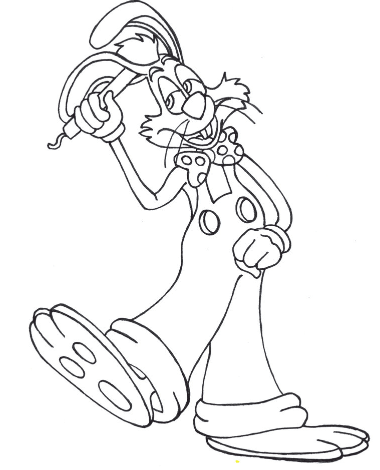 Who framed roger rabbit coloring pages printable for free download