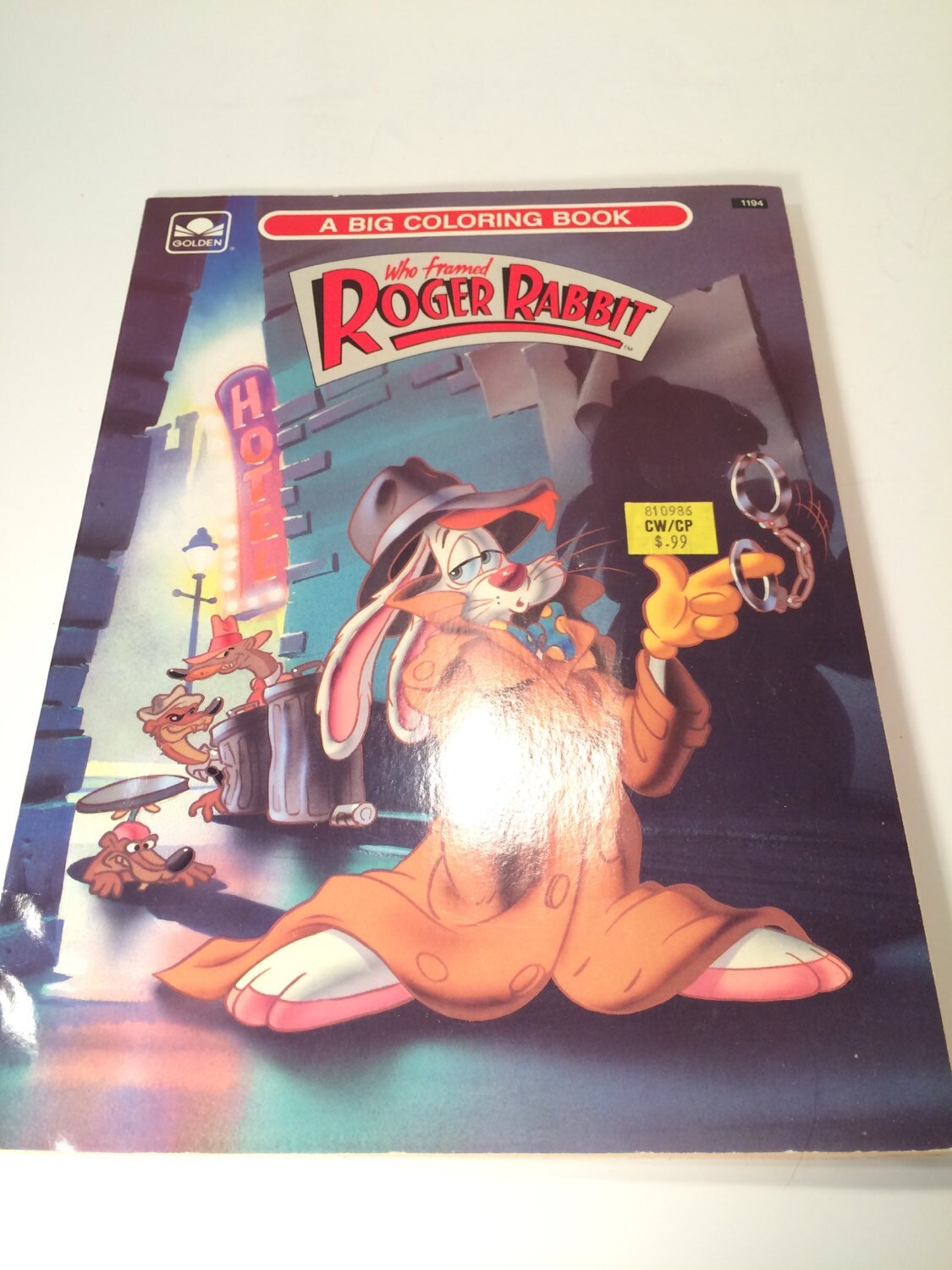 Vintage who framed roger rabbit coloring book unused