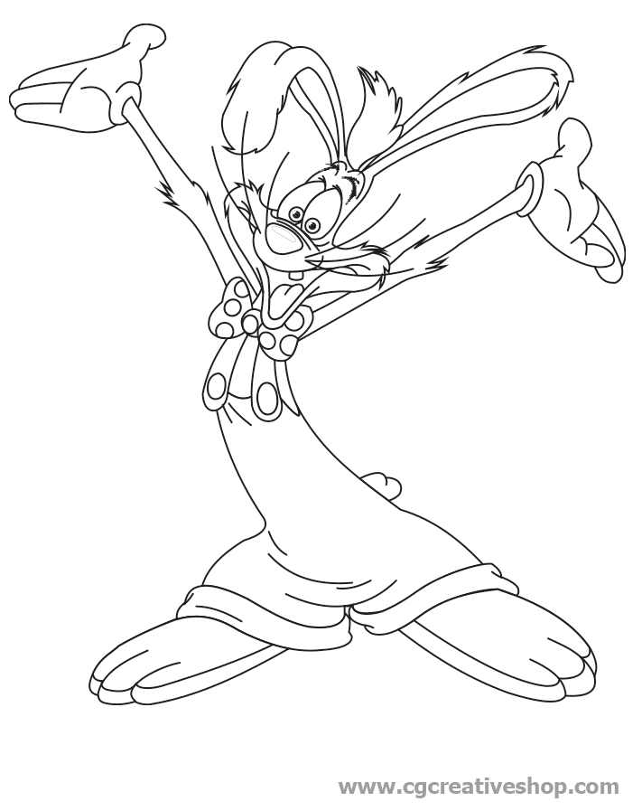 Who framed roger rabbit coloring pages printable for free download