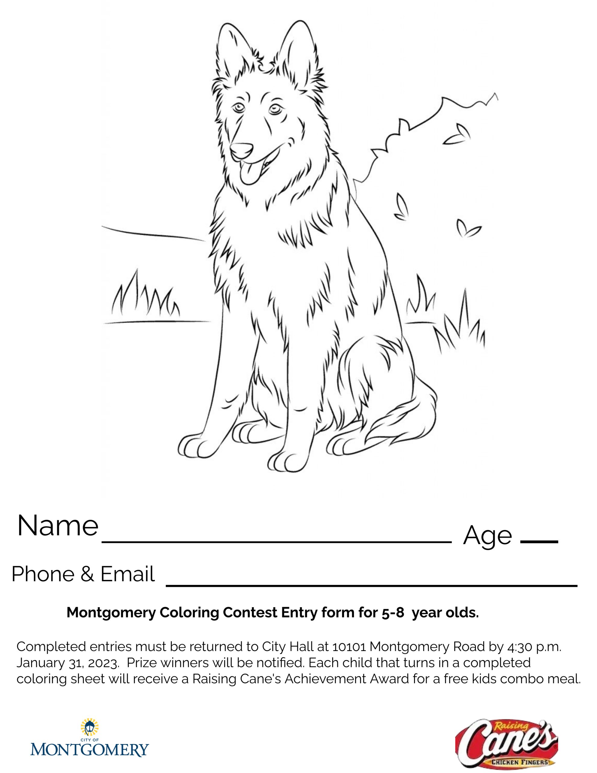 K rickys coloring contest