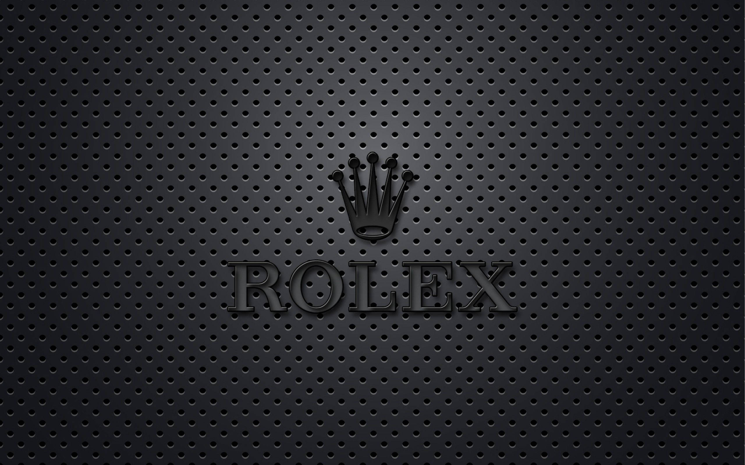 Download matte black rolex logo wallpaper