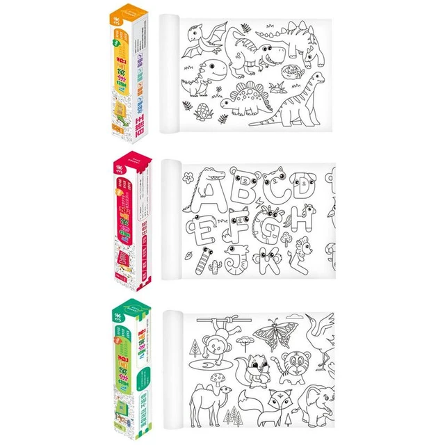 Coloring paper roll kids drawing papers kids drawing roll kids kids paper roll draw