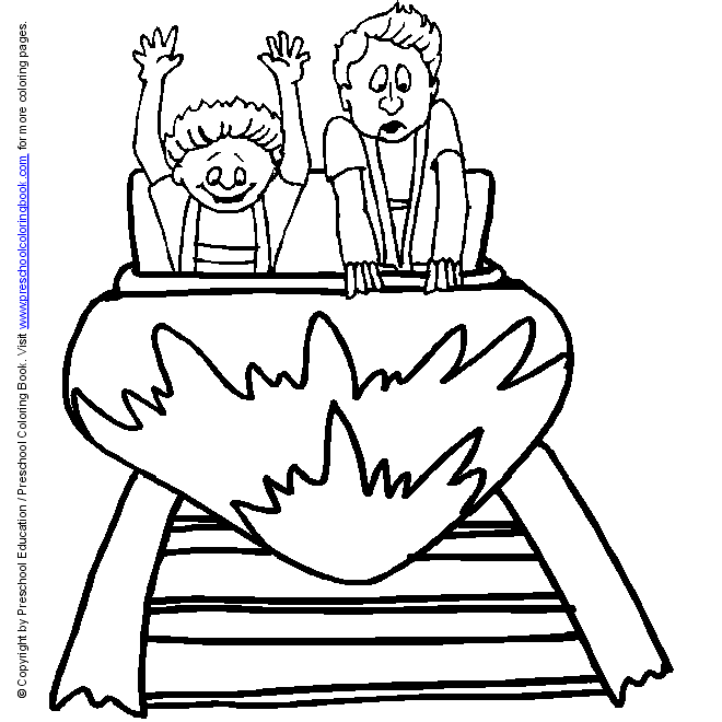 Www amusement park coloring page