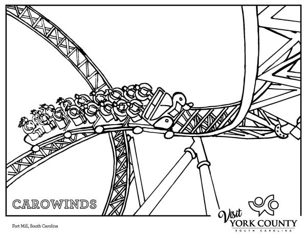 Color york county with these free printable coloring sheets