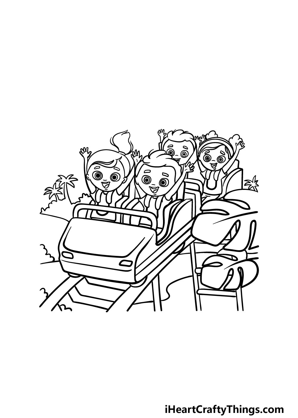 Roller coaster drawing