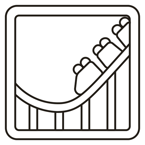 Roller coaster coloring page free printable coloring pages