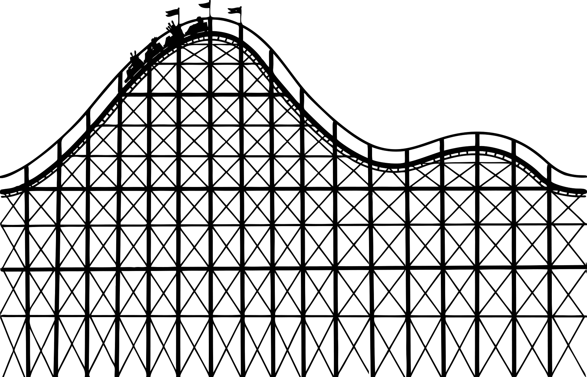 Roller coaster clipart free download transparent png