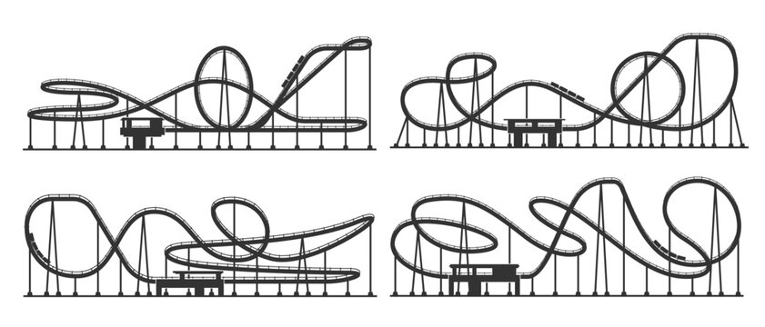 Roller coaster train images â browse photos vectors and video