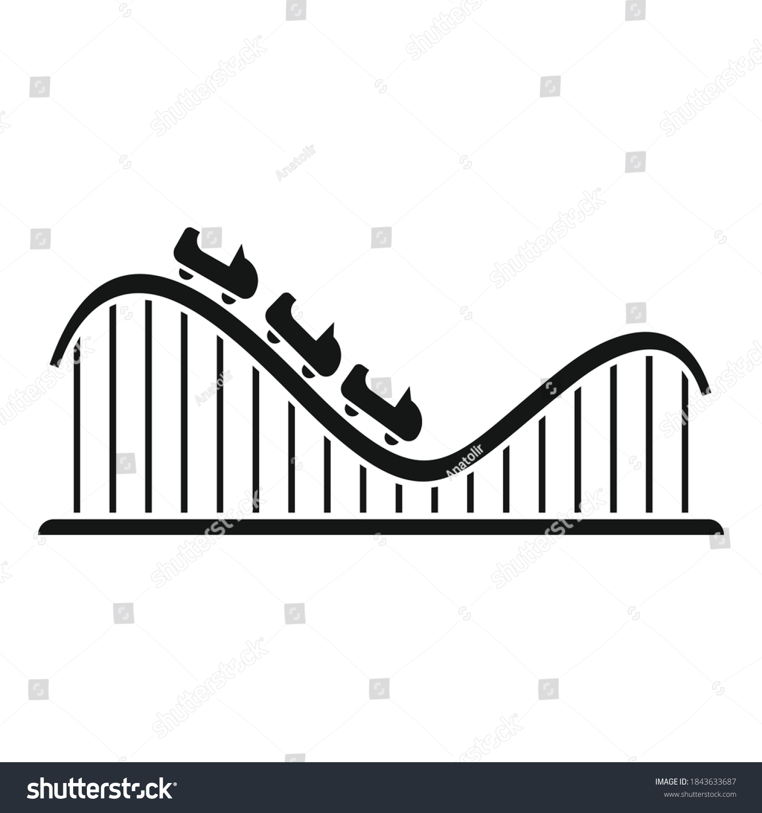 Roller coaster icon images stock photos d objects vectors