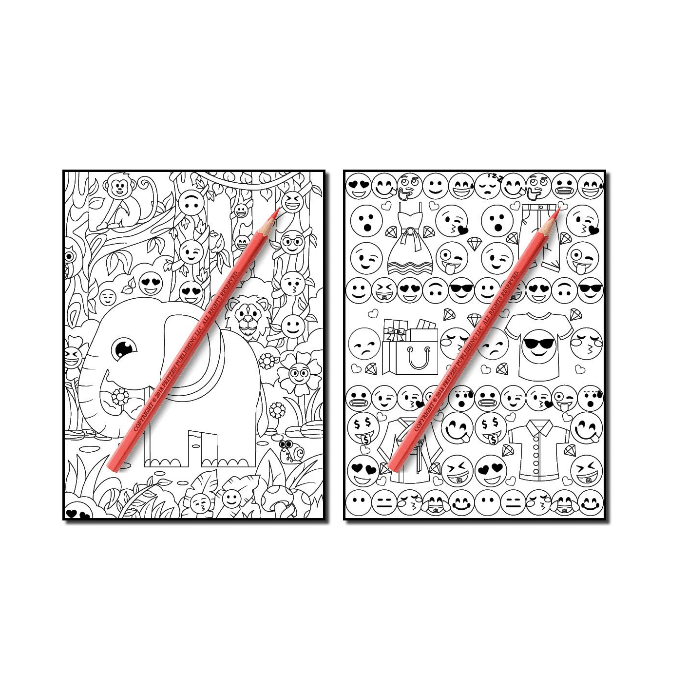 Emoji coloring book emoji galore