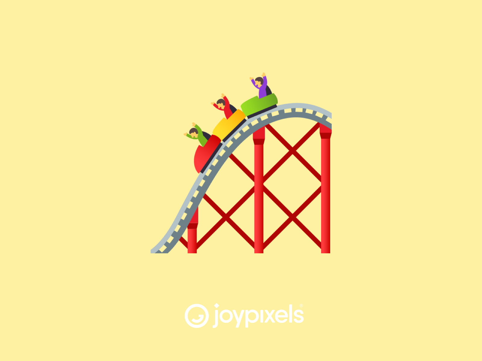 The joypixels roller coaster emoji