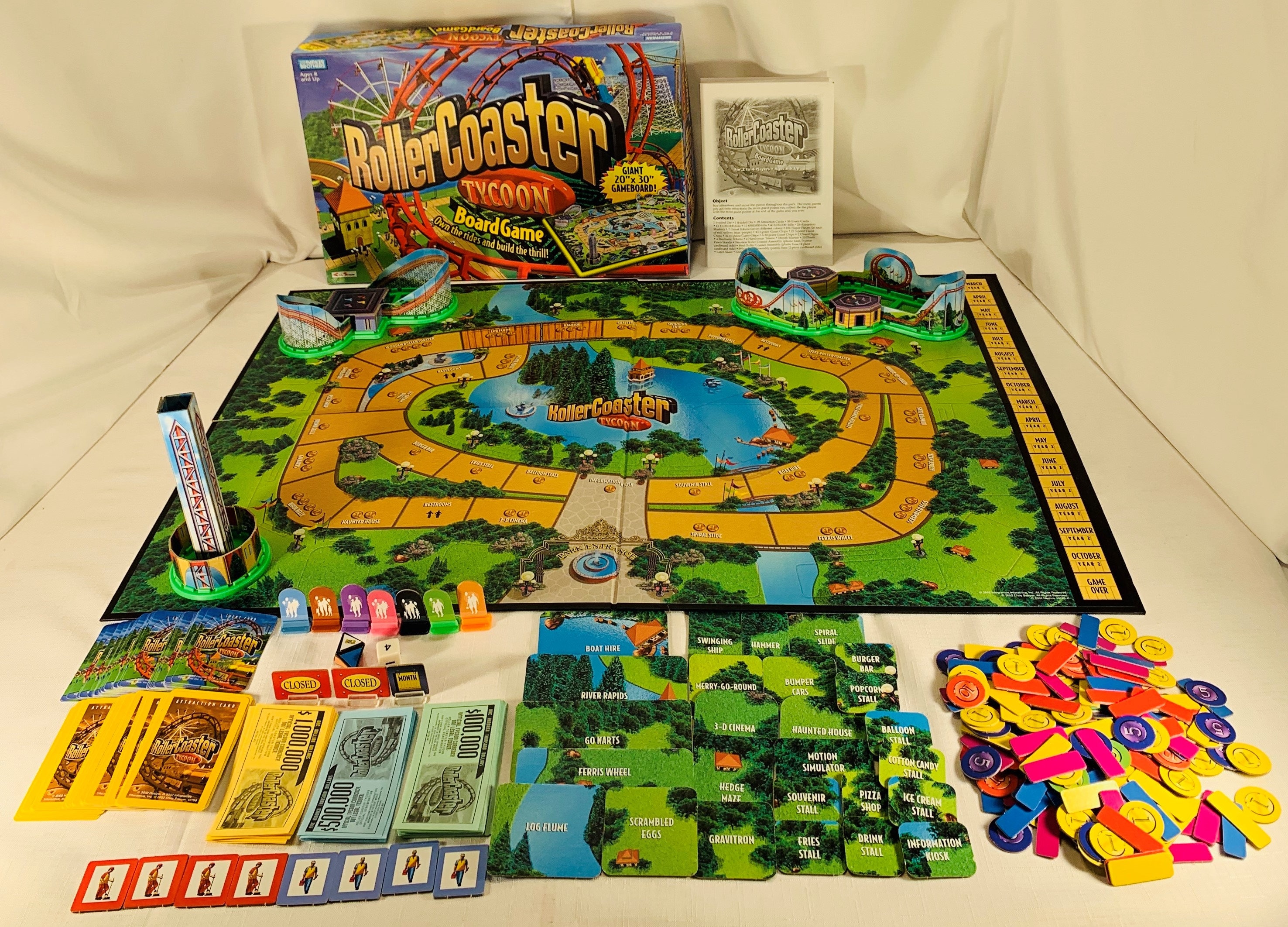 Roller coaster tycoon game parker brothers plete great condition free shipping