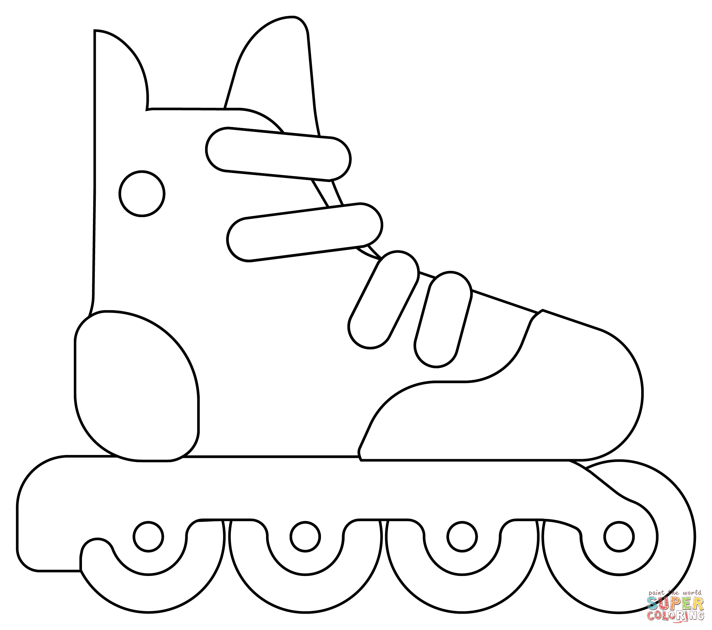 Roller skates coloring page free printable coloring pages