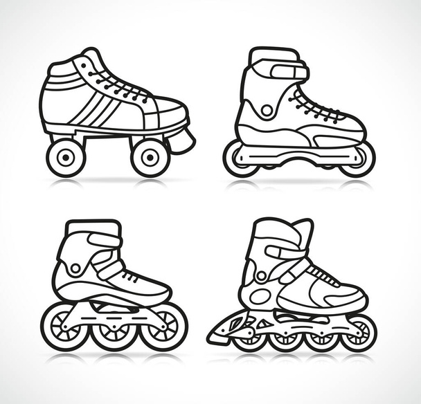 Roller skate free stock vectors