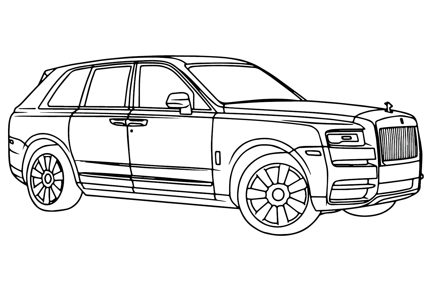 Rolls royce coloring pages