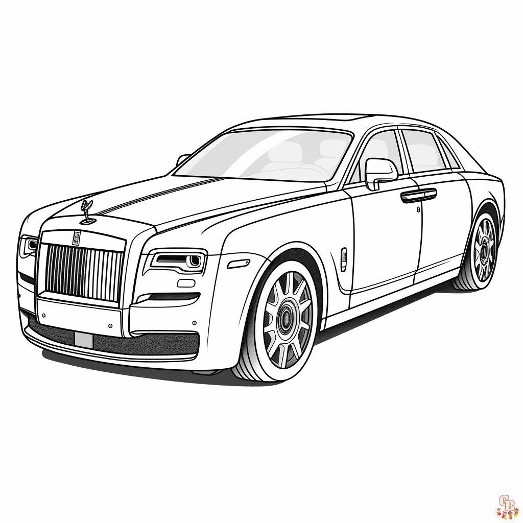 Printable rolls royce coloring pages free for kids and adults