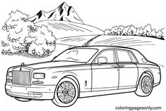 Rolls royce coloring pages ideas rolls royce royce coloring pages