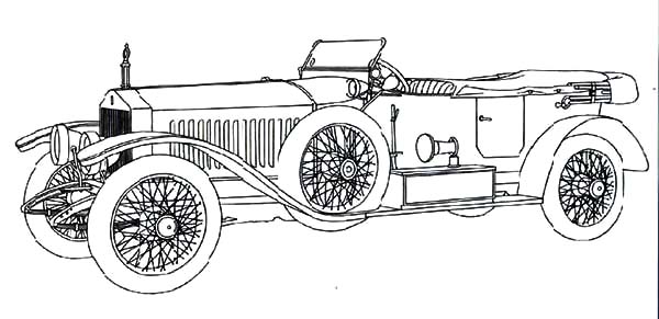 Roll royce continental classic car coloring pages