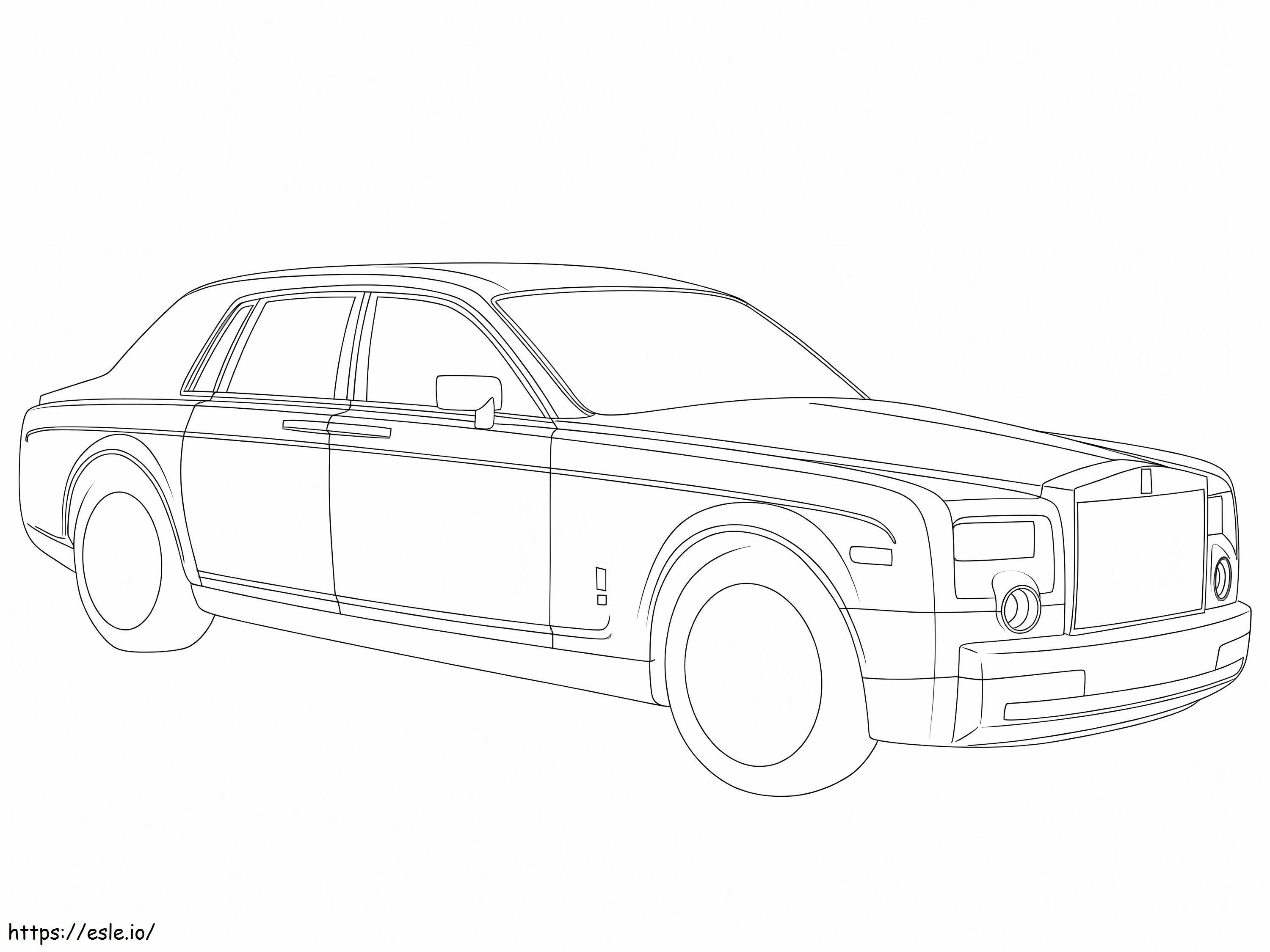 Print rolls royce coloring page