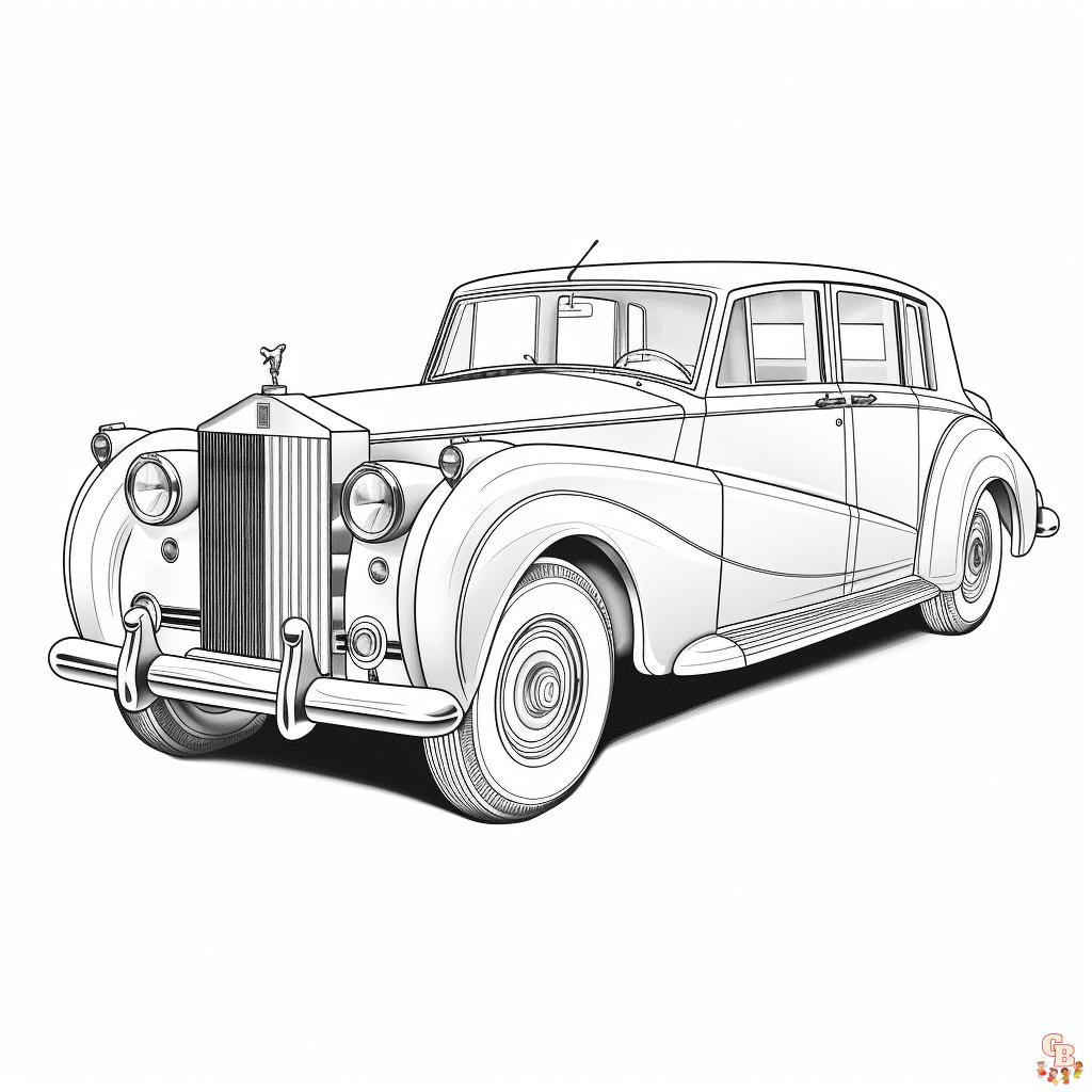 Printable rolls royce coloring pages free for kids and adults