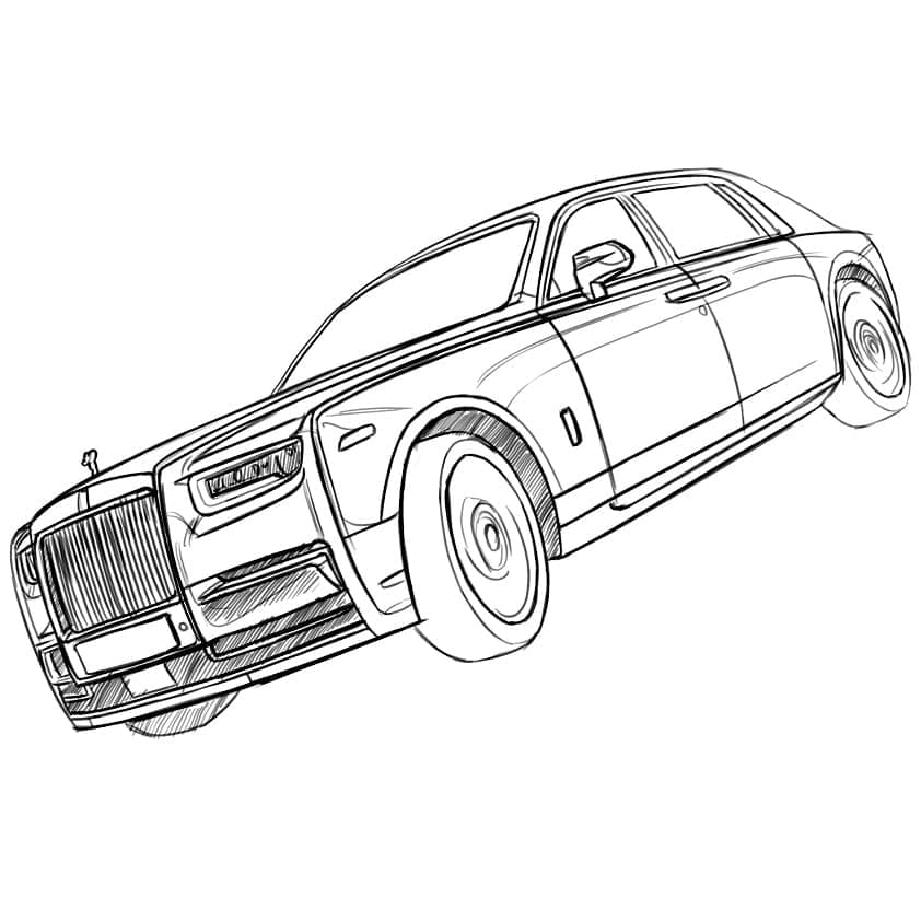 Rolls royce coloring pages