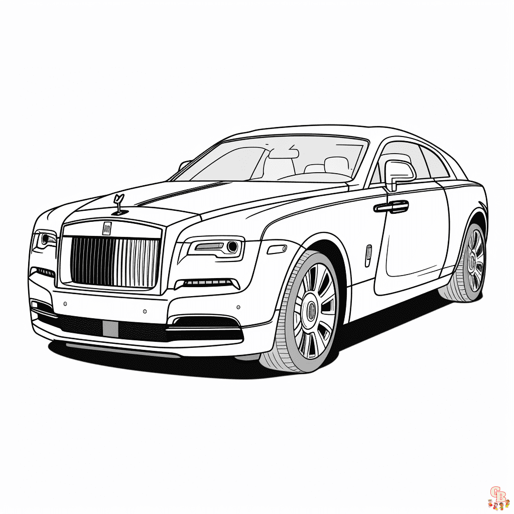 Printable rolls royce coloring pages free for kids and adults