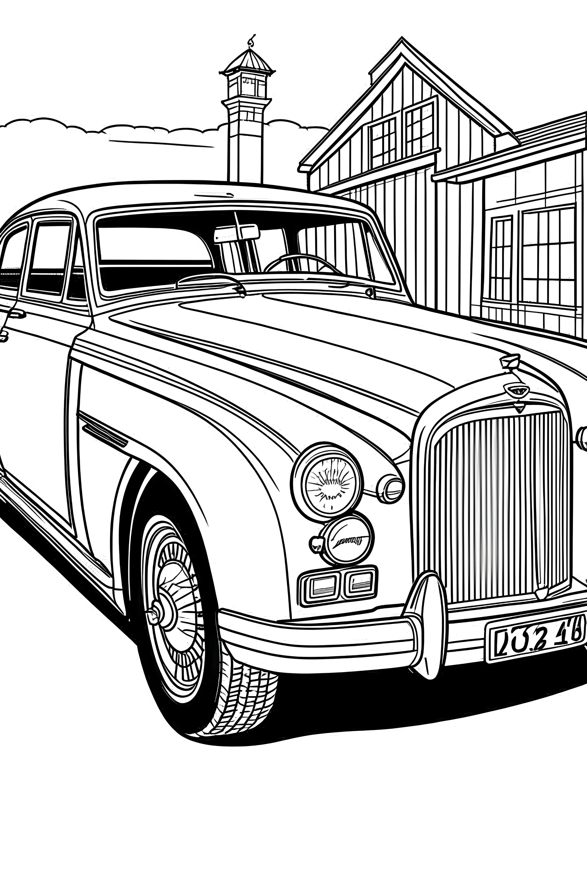 Classic cars bentley coloring book for kids gallery
