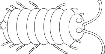 Pill bug sow bug roly poly bug clip art