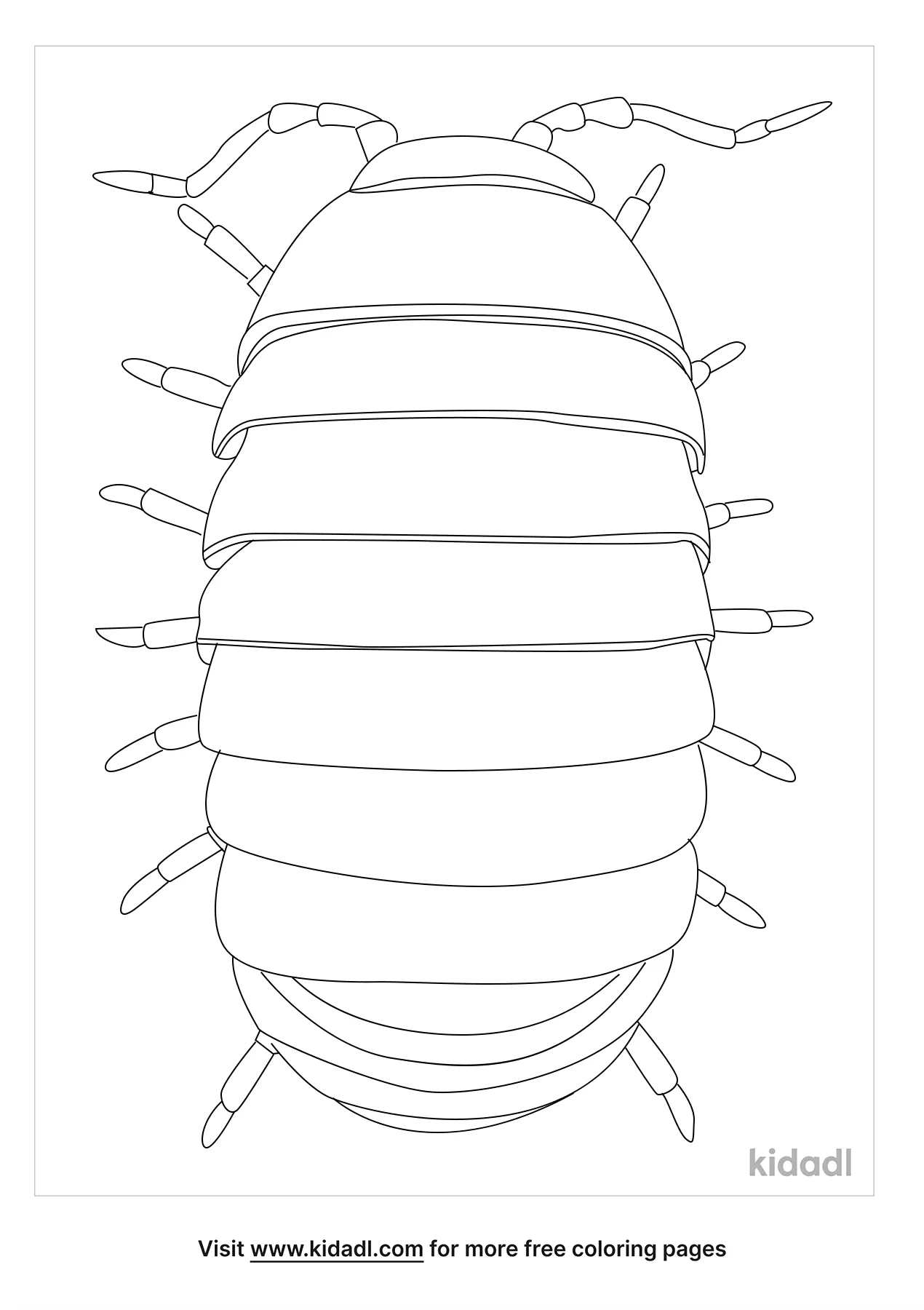 Free roly poly coloring page coloring page printables